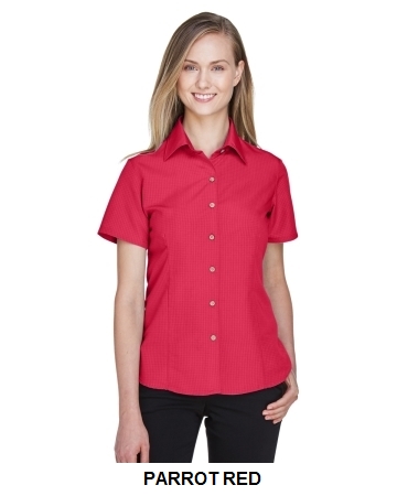 Harriton Ladies' Barbados Textured Camp Shirt.  HARRITON  M560W